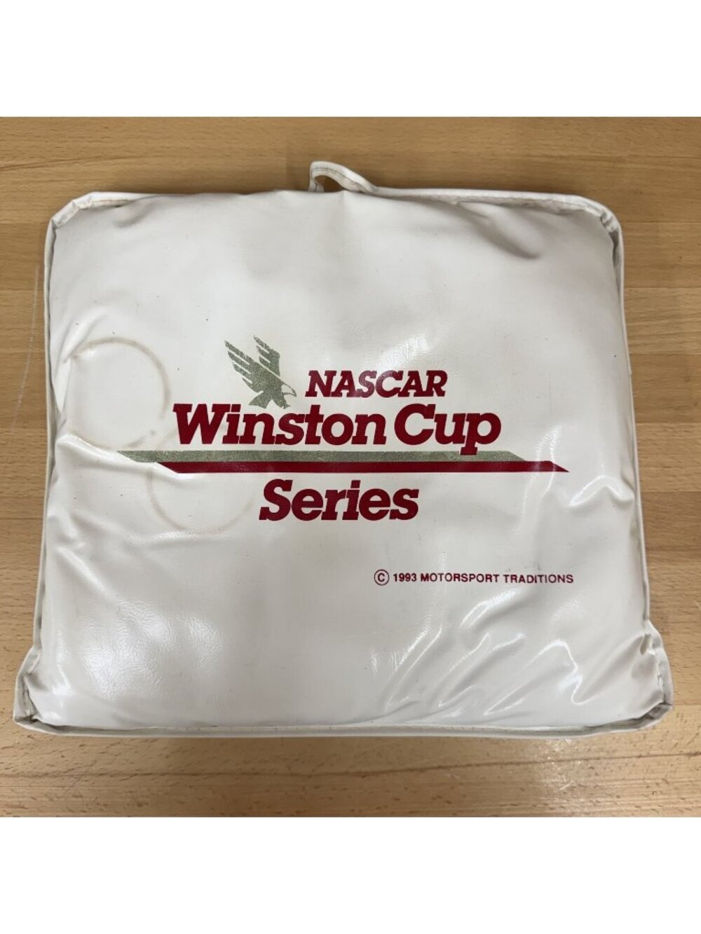 Vintage Nascar Winston Cup Series Vinyl Stadium Seat Cushion White 1993 Used